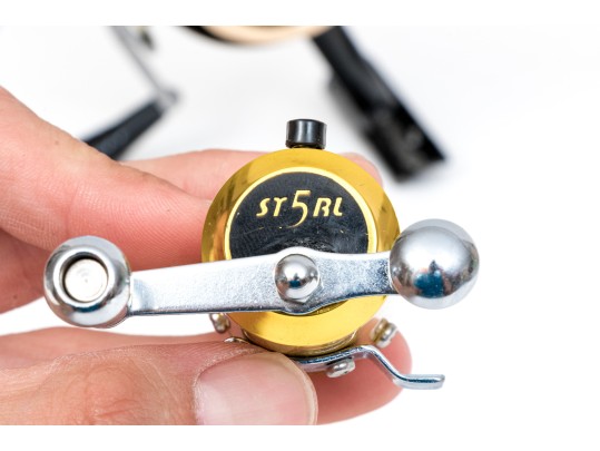 Collection Of Five Vintage Fishing Reels And One Miniature Reel