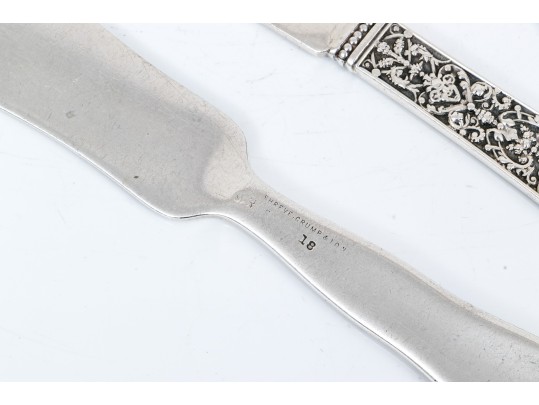 Two Sterling Dinner Or Butter Knives, 3.68 Ozt.