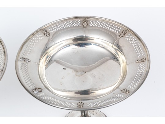 Elegant Sterling Silver Candy Compote Dishes