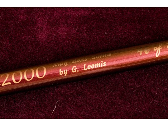G. Loomis GLX2000 'Mag Bass Series' #46/200 Bass Fishing Rod, Retail Approx $650