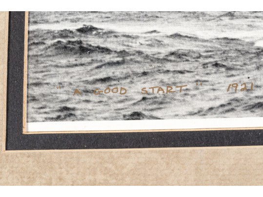 Pair Of Wallace Mac Askill Halftone Printed Ships Photos