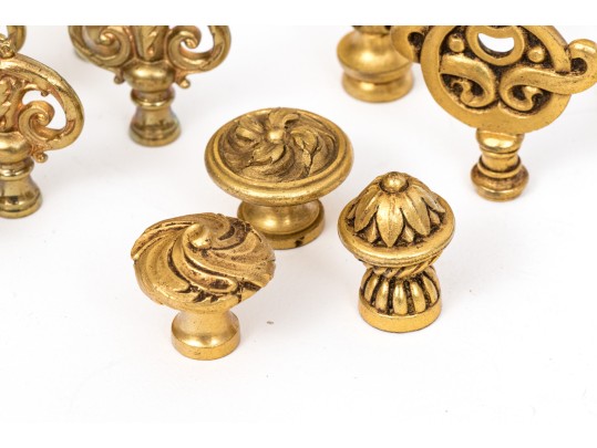 Collection Twenty-Four Of Elegant Drawer Or Cabinet Pulls