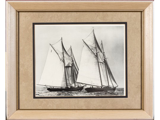Pair Of Wallace Mac Askill Halftone Printed Ships Photos