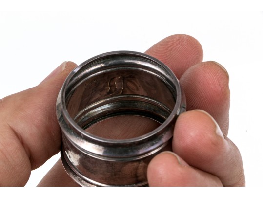 Lot Of Ten Fun Assorted Sterling Silver, Coin Silver And Silver Plated Napkin Rings