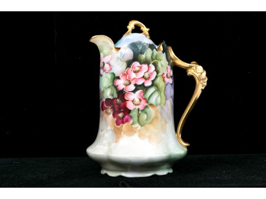 Elegant Floral Chocolate Pot By Servers
