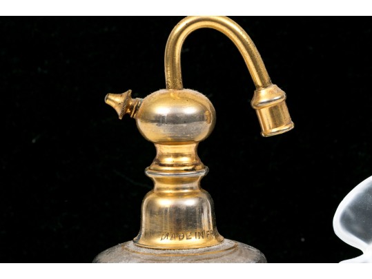 Lot Of Two Vintage Perfume Bottles, Including A Lalique Nina Ricci Bottle, As-is