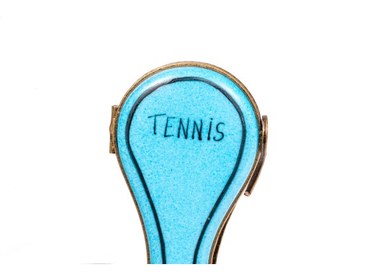 Limoge 'tennis Racket Case And Racket' Box