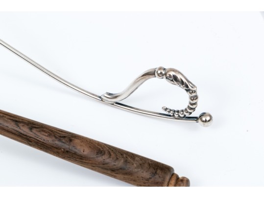 Lot Of Four Assorted Handsome Sterling Silver Candle Snuffers