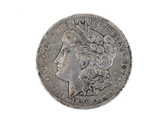 1890-O Morgan Silver Dollar