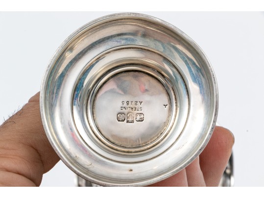 Sterling Silver Lovely Antique Gorham Lattice Trumpet Vase, Circa 1898, No Glass Insert