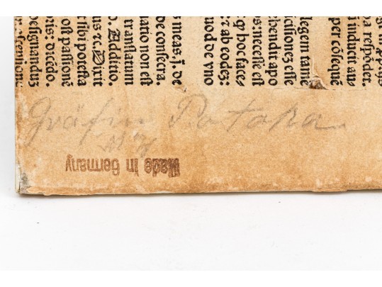 Antique Continental Hand Painted Miniature Portrait 