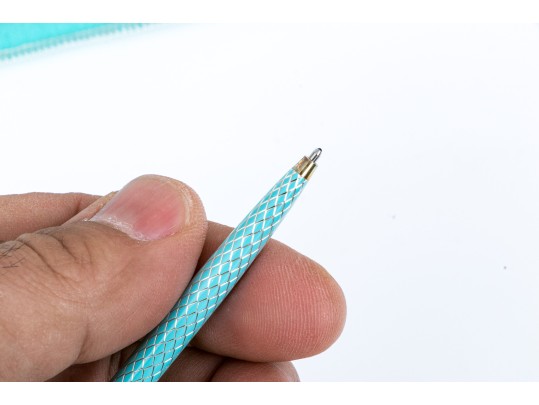 Tiffany & Co. Sterling And Enamel Fishnet Pen