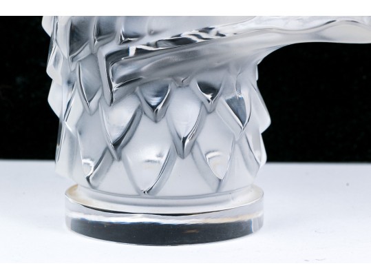 Lalique Crystal Glass Eagle Head