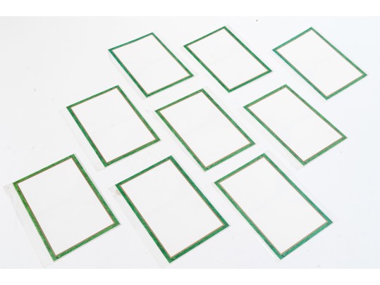 Set Of Ten Gucci Green And Gold-Toned Stationary