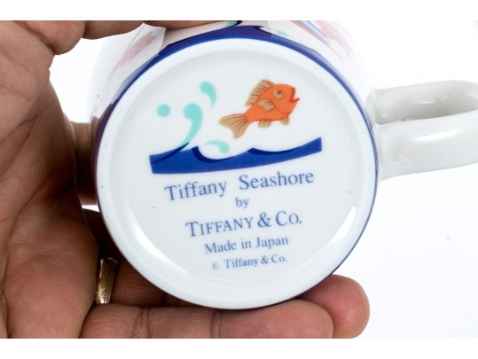 Tiffany & Co. 'Tiffany Seashore' Childs Plate, Bowl And Cup Set