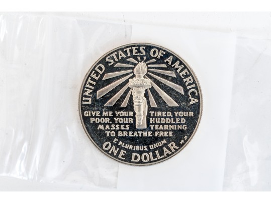 Collection Of Domestic And International Coins With Sterling Commemorative Stamp