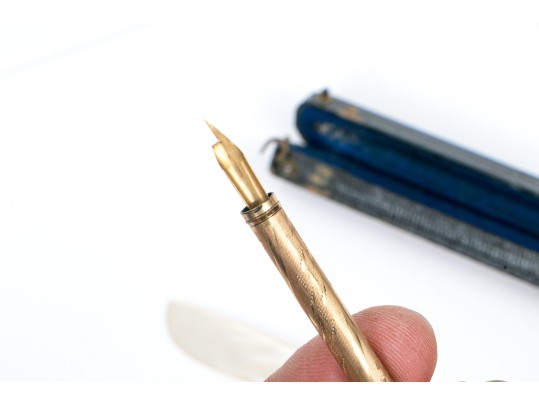 Lot Of Four Writing Instruments Without Ink, Assorted Metals, Including Schaeffer