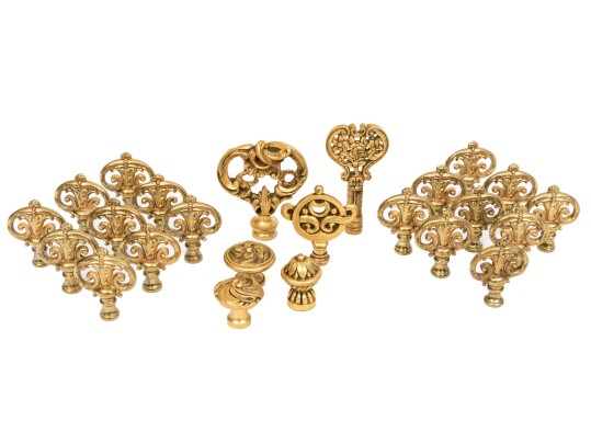 Collection Twenty-Four Of Elegant Drawer Or Cabinet Pulls