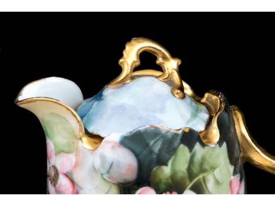 Elegant Floral Chocolate Pot By Servers