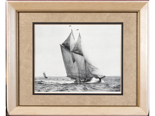 Pair Of Wallace Mac Askill Halftone Printed Ships Photos