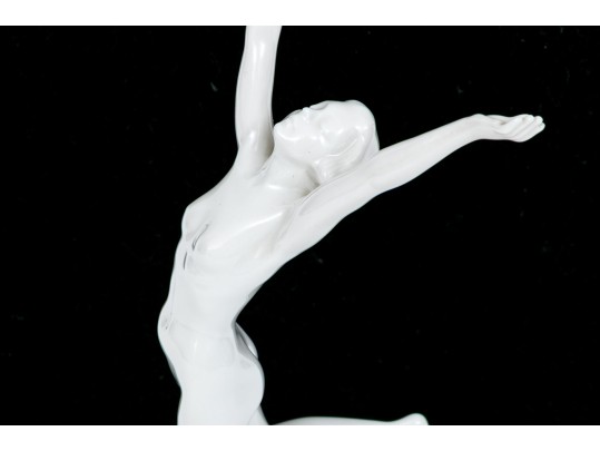Elegant German Nude Arms Raised Figurine 