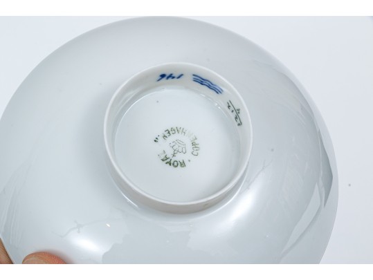 Royal Copenhagen Ombre Blue To White Demitasse Espresso Set