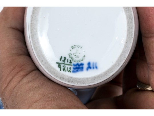 Royal Copenhagen Ombre Blue To White Demitasse Espresso Set