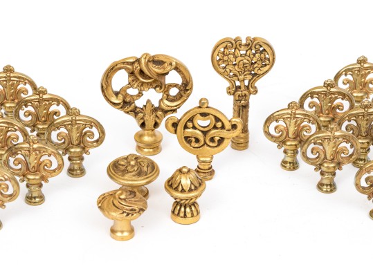 Collection Twenty-Four Of Elegant Drawer Or Cabinet Pulls