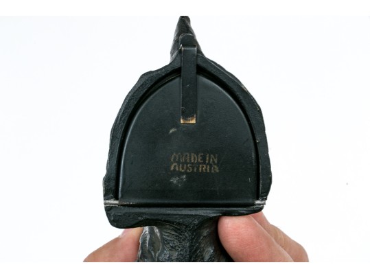 Adorable Austrian Scottie Dog Scottish Terrier Painted Metal Figural Pipe Stand