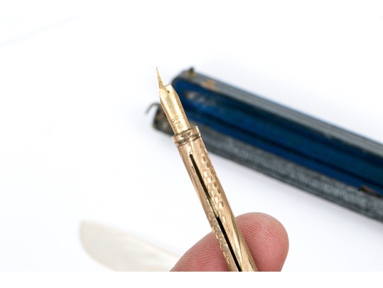 Lot Of Four Writing Instruments Without Ink, Assorted Metals, Including Schaeffer