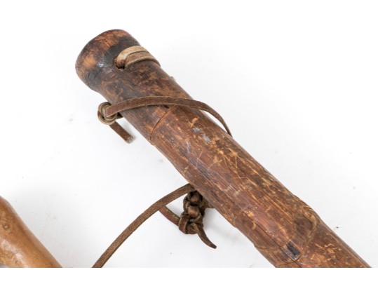 Lot Of Six Assorted Canes And Walking Sticks, Assorted Woods, Including A Cup Design