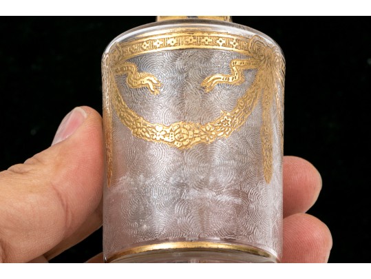 Lot Of Two Vintage Perfume Bottles, Including A Lalique Nina Ricci Bottle, As-is