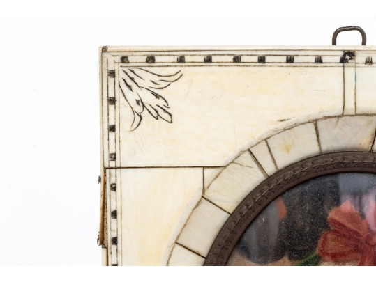 ** 2 Lots Same # ** Image Of A Stately Woman With Bright Red Bow