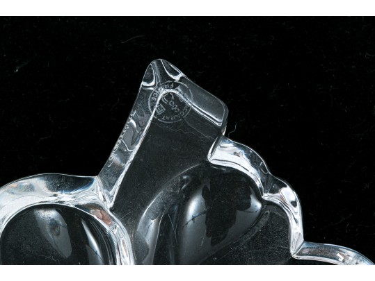 Baccarat Lucky Four Leaf Clover Paperweight