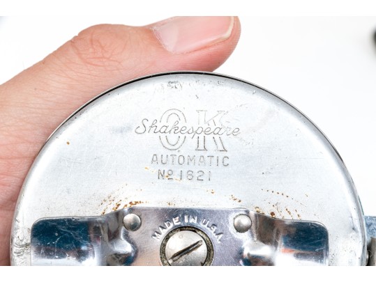 Collection Of Five Vintage Fishing Reels And One Miniature Reel