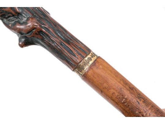 Lot Of Four Assorted Canes And Walking Sticks, Assorted Motifs, Including Mixed Metal