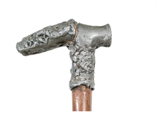 Lot Of Four Assorted Canes And Walking Sticks, Assorted Motifs, Including Mixed Metal