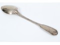 Handsome Antique Coin Silver Large Stuffing Spoon