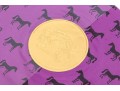 Set Of Ten Gucci Purple And Yellow Horse Stationary Letters