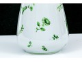 Limoge, Painted For Tiffany In Italy Pretty Green Floral Motif White Vase