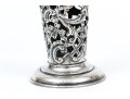 Sterling Silver Lovely Antique Gorham Lattice Trumpet Vase, Circa 1898, No Glass Insert