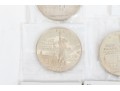 Collection Of Domestic And International Coins With Sterling Commemorative Stamp