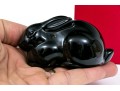 Fantastic Dark Opaque Baccarat Glass Rabbit
