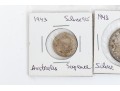 Collection Of Domestic And International Coins With Sterling Commemorative Stamp