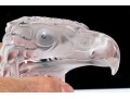 Lalique Crystal Glass Eagle Head