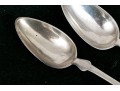 Antique Pair Of Classic Coin Silver Tablespoons