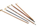 Lot Of Five Assorted Canes, Assorted Woods, Including A Hand Motif