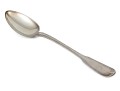 Handsome Antique Coin Silver Large Stuffing Spoon