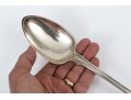 Handsome Antique Coin Silver Large Stuffing Spoon