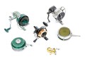 Collection Of Five Vintage Fishing Reels And One Miniature Reel